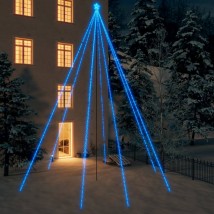 Luces árbol Navidad interior/exterior 1300 LED azul 8m