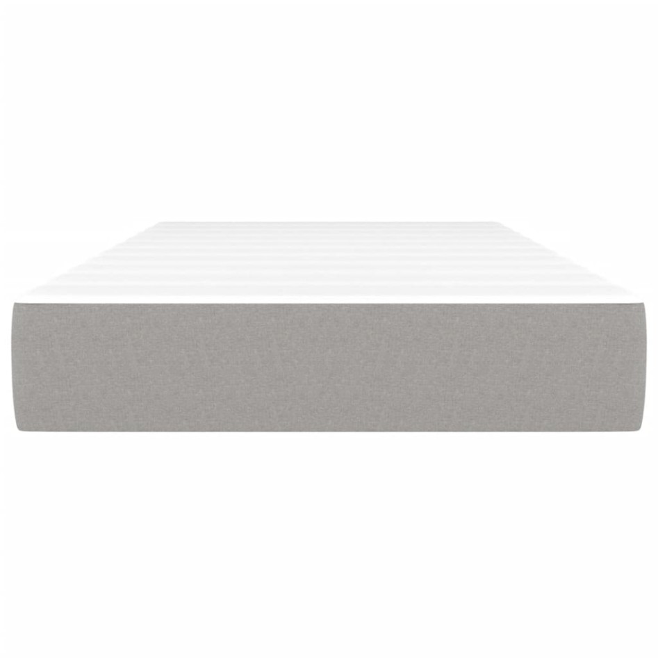 Colchón de muelles ensacados tela gris claro 90x200x20