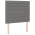 Cama box spring con colchón tela gris oscuro 90x190