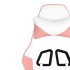 Silla gaming cuero sintético blanco y