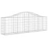 Cestas gaviones 2 uds forma de arco hierro 200x30x60/80