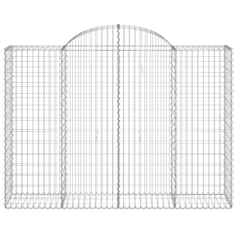 Cestas de gaviones 3 uds forma de arco hierro 200x50x140/160
