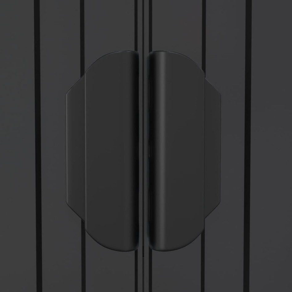 Cobertizo de jardín acero galvanizado antracita 192x191x223