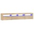 Mueble de TV con luces LED roble Sonoma 210x35x40