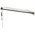 Toldo retráctil automático color crema 4,5x3