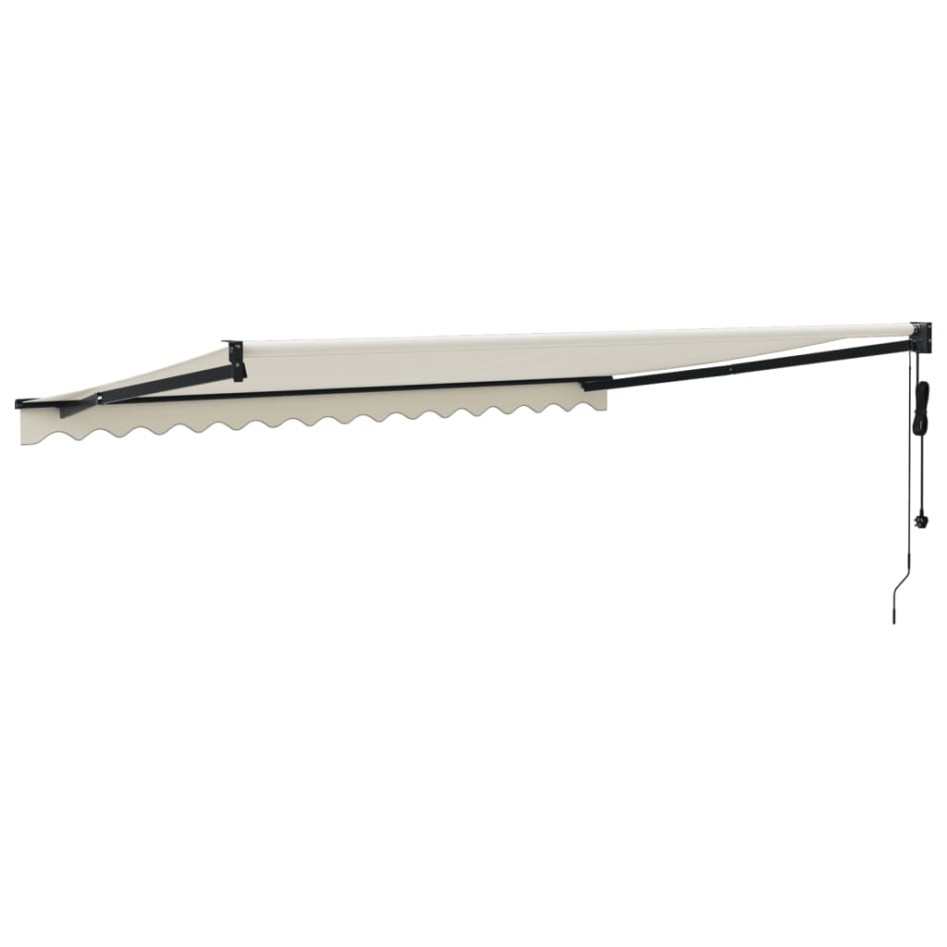Toldo retráctil automático color crema 4,5x3