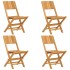 Sillas de jardín plegables 4 uds madera maciza teca 47x61x90