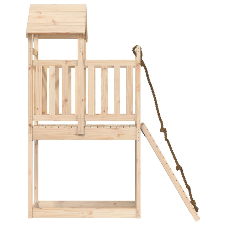 Casa de juegos con rocódromo madera maciza