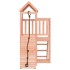 Casita infantil con pared de escalada madera abeto