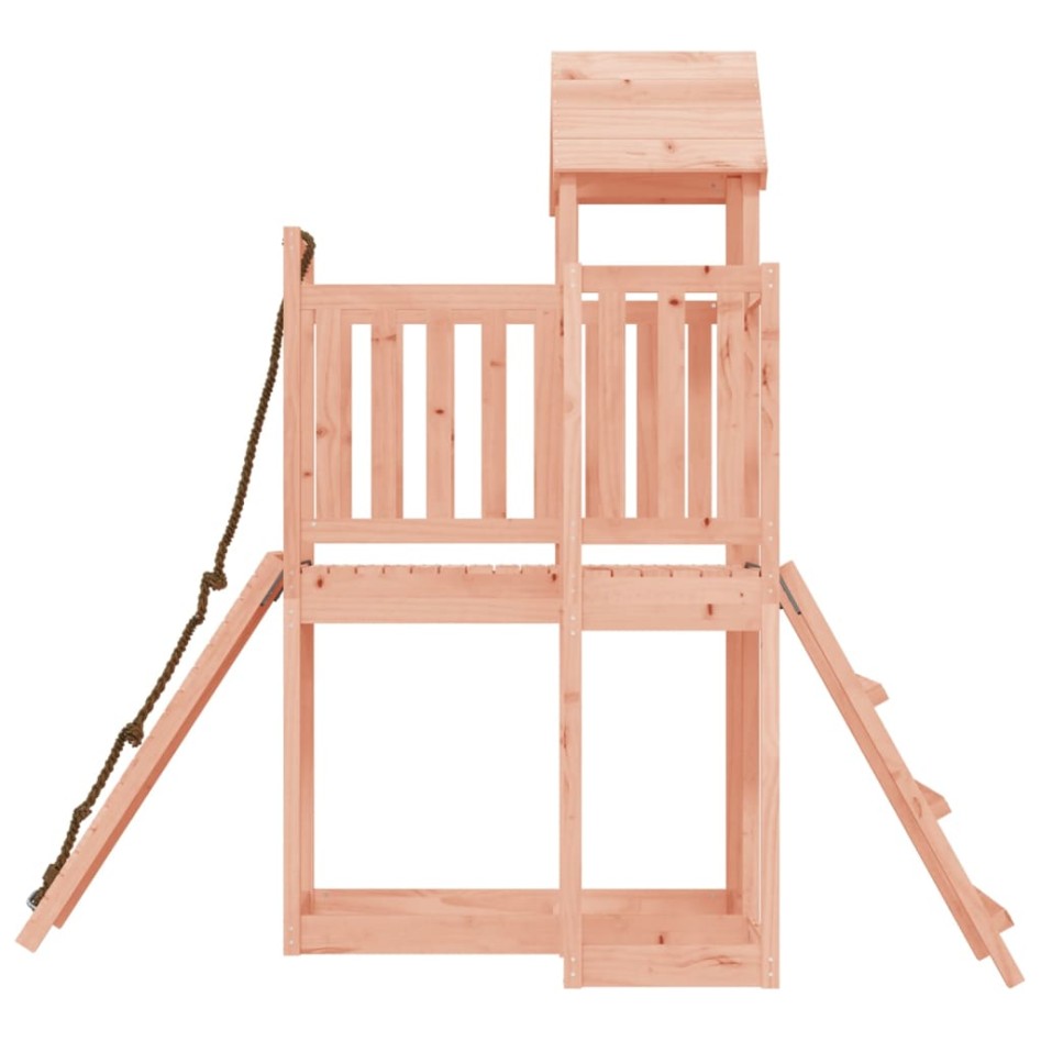 Casita infantil con pared de escalada madera abeto