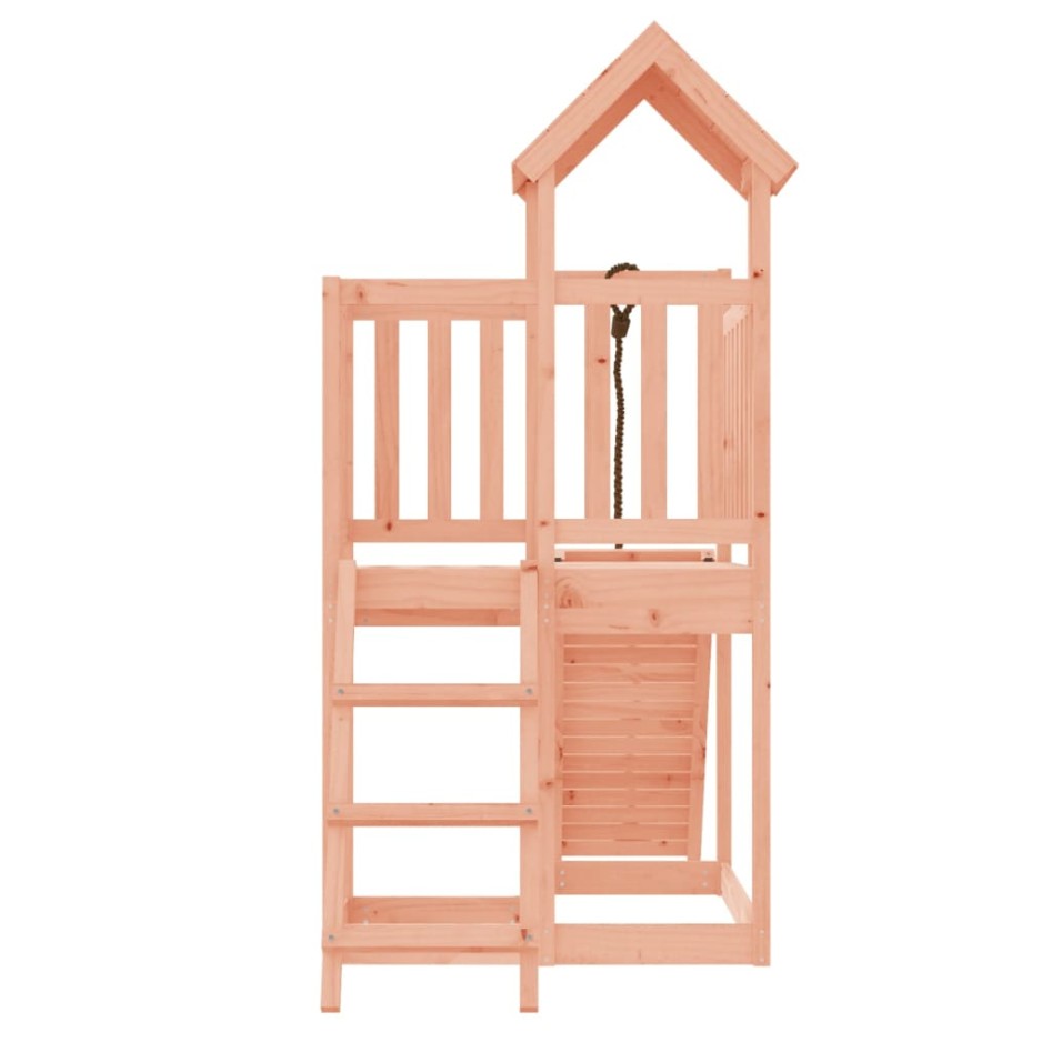 Casita infantil con pared de escalada madera abeto