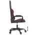 Silla gaming cuero sintético negro y rojo vino