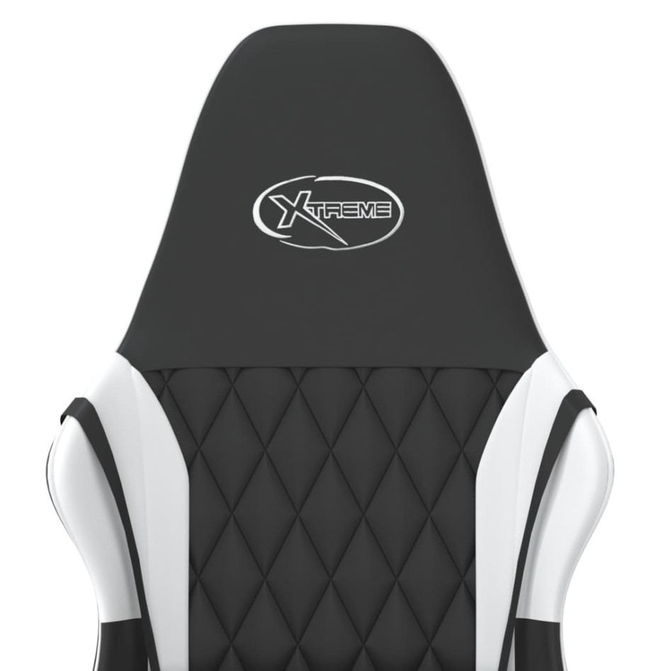 Silla gaming cuero sintético negro y