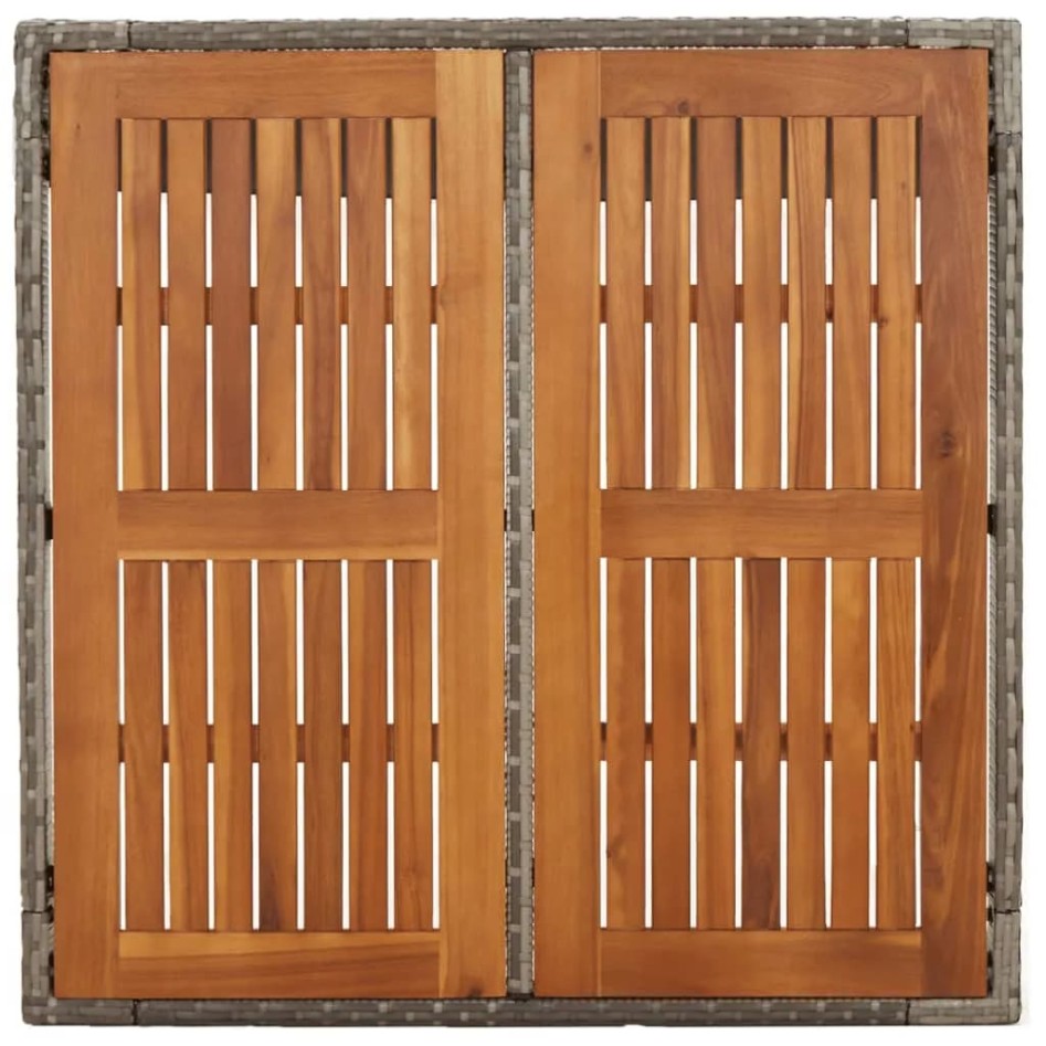 Set comedor de jardín 3 piezas con cojines ratán sintético