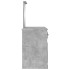 Tocador con espejo gris hormigón 130x50x132,5