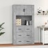 Aparador alto madera contrachapada gris