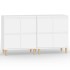 Aparadores 2 uds madera contrachapada blanco 60x35x70