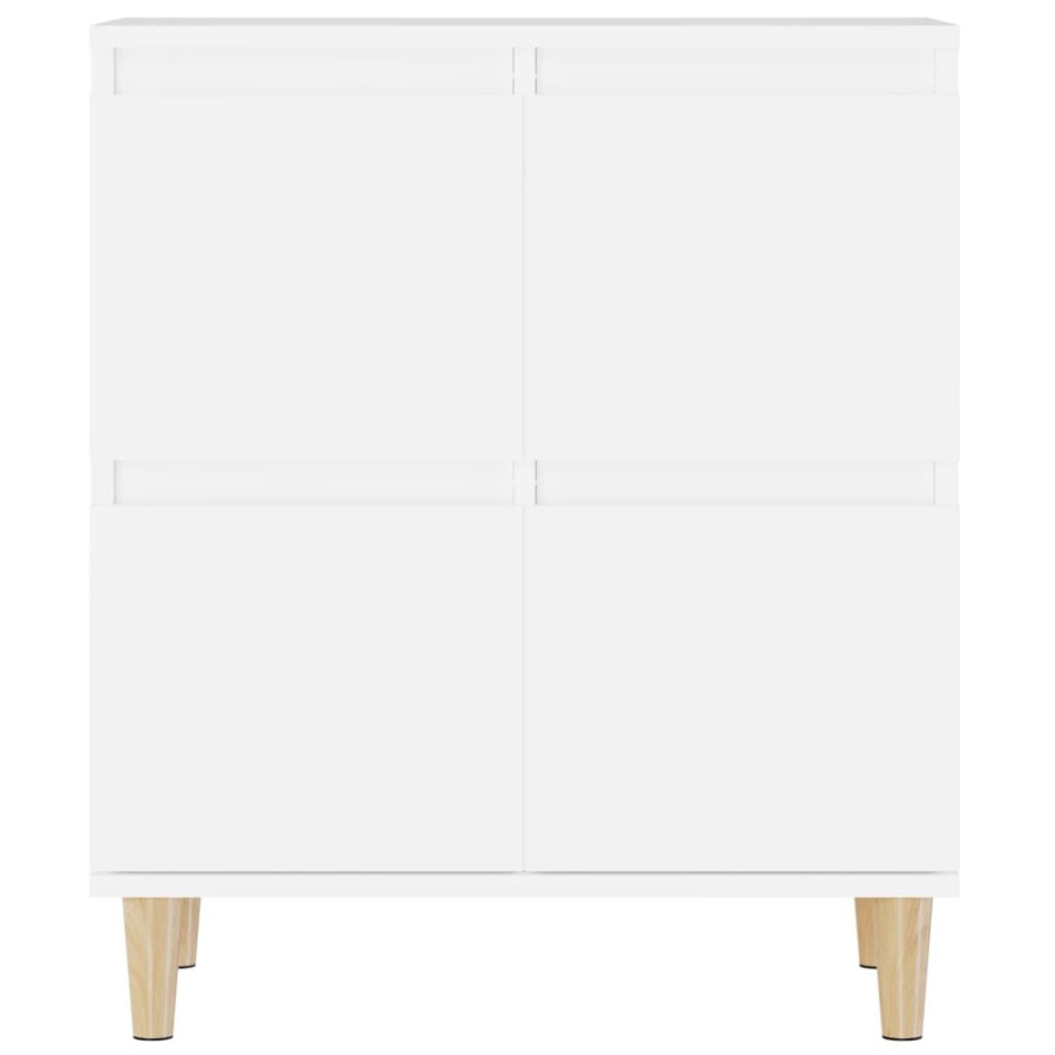 Aparadores 2 uds madera contrachapada blanco 60x35x70