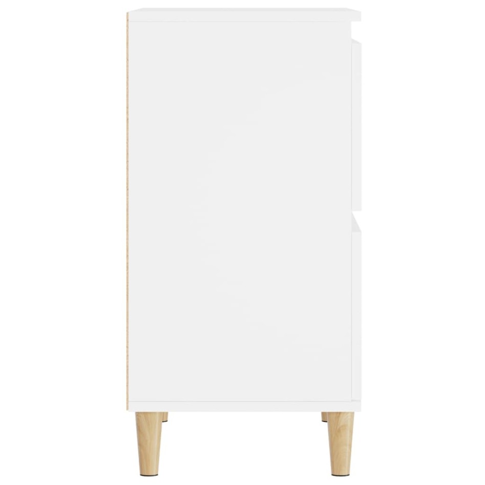 Aparadores 2 uds madera contrachapada blanco 60x35x70