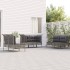 Set de muebles de jardín 6 pzas y cojines ratán sintético