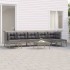 Set de muebles de jardín 8 pzas y cojines ratán sintético