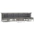 Set de muebles de jardín 8 pzas y cojines ratán sintético