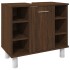 Set de muebles de baño 3 pzas madera contrachapada roble