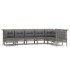 Set de muebles de jardín 8 pzas y cojines ratán sintético