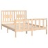Estructura de cama con cabecero madera maciza pino 120x200