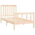 Estructura de cama con cabecero madera maciza pino 100x200