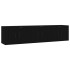 Muebles para TV de pared 3 uds negro 57x34,5x40