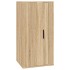 Set de muebles para TV 3 pzas madera contrachapada roble