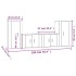 Set de muebles para TV 4 pzas madera contrachapada gris