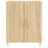 Aparador alto madera contrachapada color roble 69,5x34x180