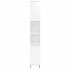 Set muebles de baño 3 piezas madera contrachapada blanco