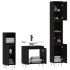 Juego de muebles de baño 3 pzas madera contrachapada
