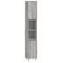 Set de muebles de baño 3 pzas madera contrachapada gris