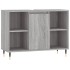 Set de muebles de baño 3 pzas madera contrachapada gris