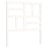 Estructura de cama con cabecero madera maciza blanco 90x200