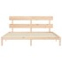 Estructura de cama de matrimonio con cabecero madera