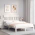Estructura cama de matrimonio con cabecero madera maciza