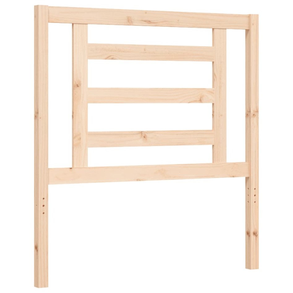 Estructura de cama con cabecero madera