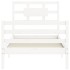 Estructura de cama con cabecero madera maciza