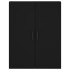Aparador alto madera contrachapada negro 69,5x34x180