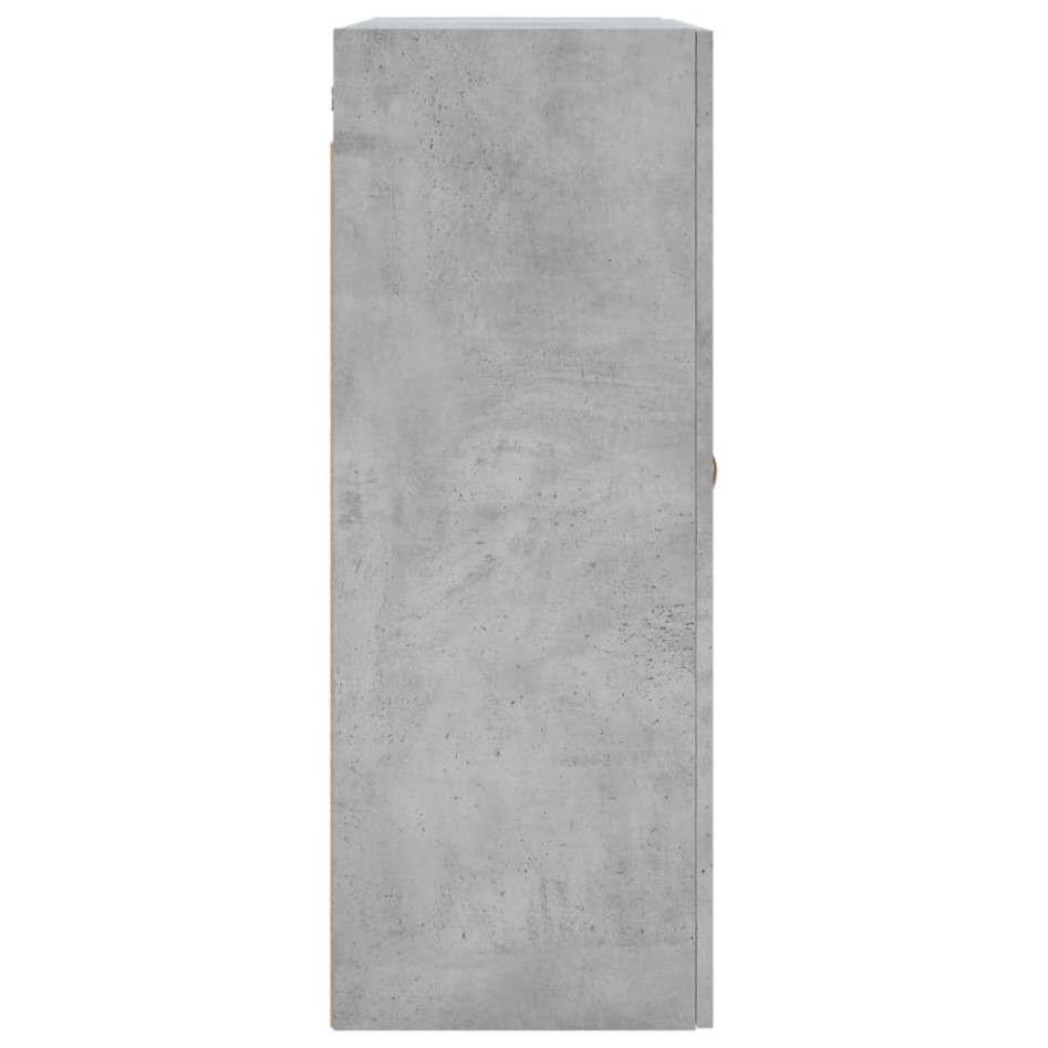 Armario de pared 2 unidades gris hormigón 69,5x34x90