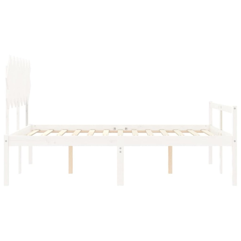 Cama matrimonio personas mayores cabecero madera maciza