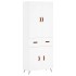 Aparador alto madera contrachapada blanco 69,5x34x180