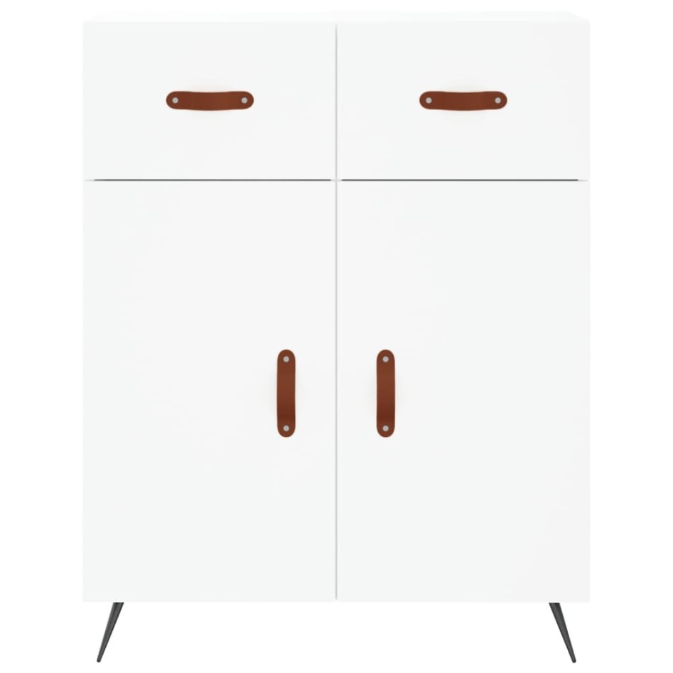 Aparador alto madera contrachapada blanco 69,5x34x180