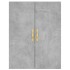 Aparador alto madera contrachapada gris hormigón 69,5x34x180