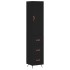 Aparador de madera contrachapada negro 34,5x34x180
